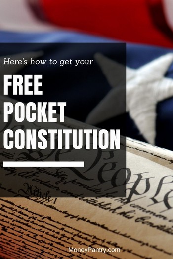 9 Ways to Get a Free Pocket Constitution (by Mail, PDF, Printable) -  MoneyPantry